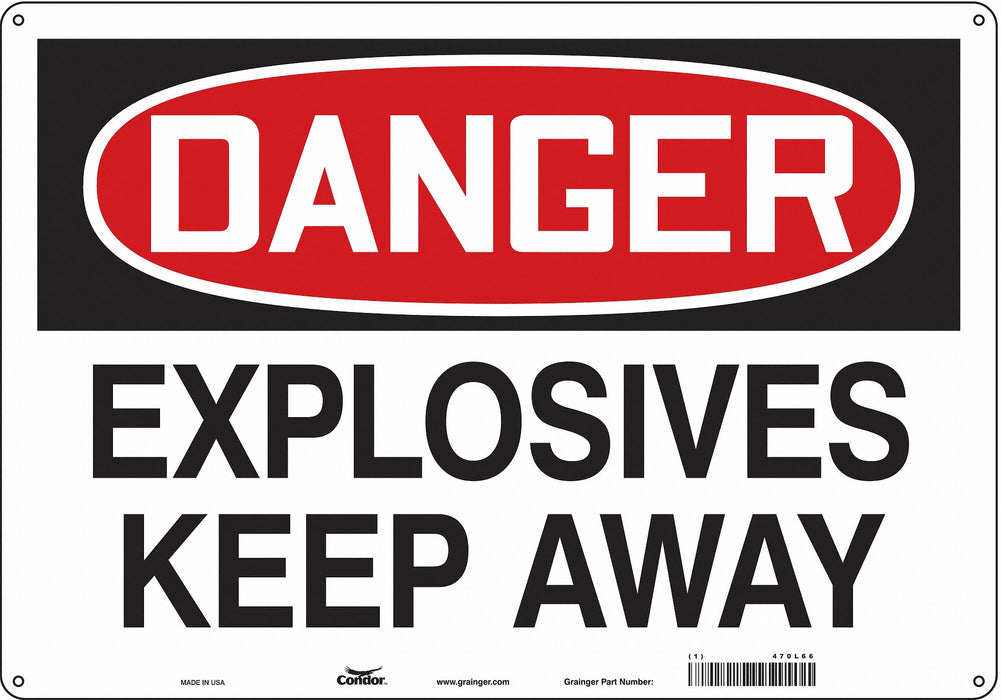 Safety Sign 14 inx20 in Polyethylene