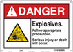 Safety Sign 10 in x 14 in Polyethylene