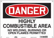 Safety Sign 10 inx14 in Aluminum