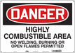 Safety Sign 14 inx20 in Polyethylene