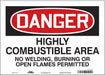 Safety Sign 10 in x 14 in Vinyl