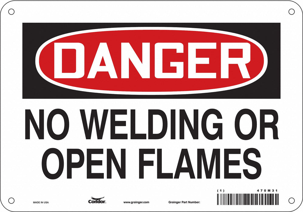 Safety Sign 7 in x 10 in Aluminum