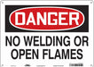 Safety Sign 10 in x 14 in Aluminum
