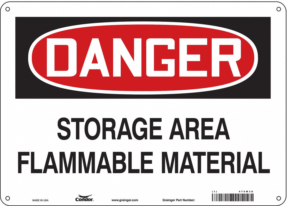 Safety Sign 10 inx14 in Aluminum