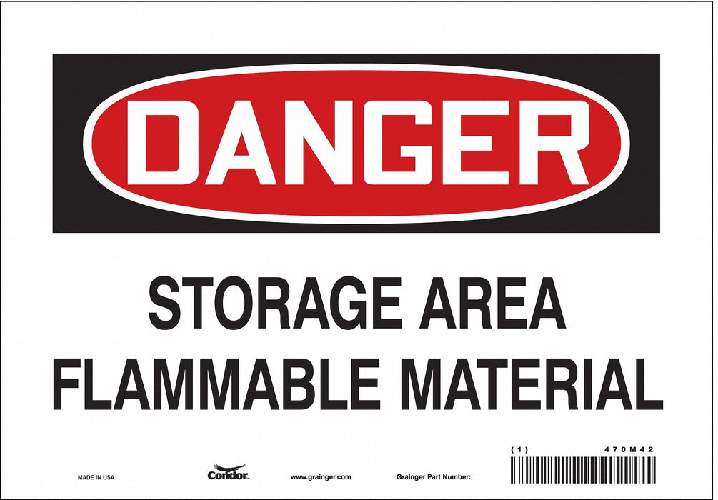 Safety Sign 7 inx10 in Vinyl