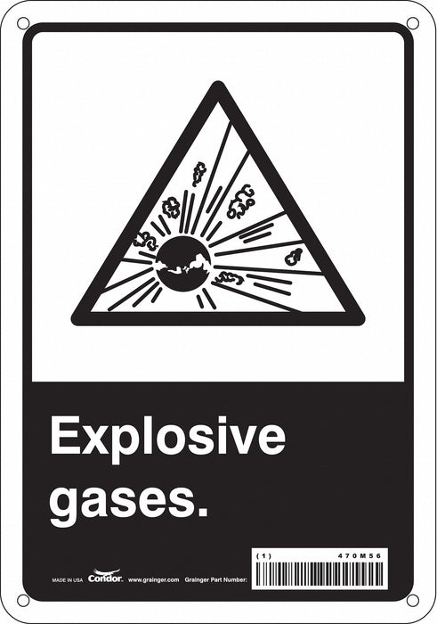 Safety Sign 10 inx7 in Aluminum