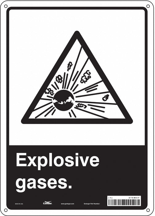 Safety Sign 14 inx10 in Aluminum
