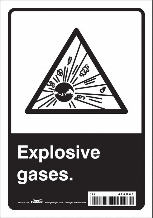 Safety Sign 10 in x 7 in Vinyl