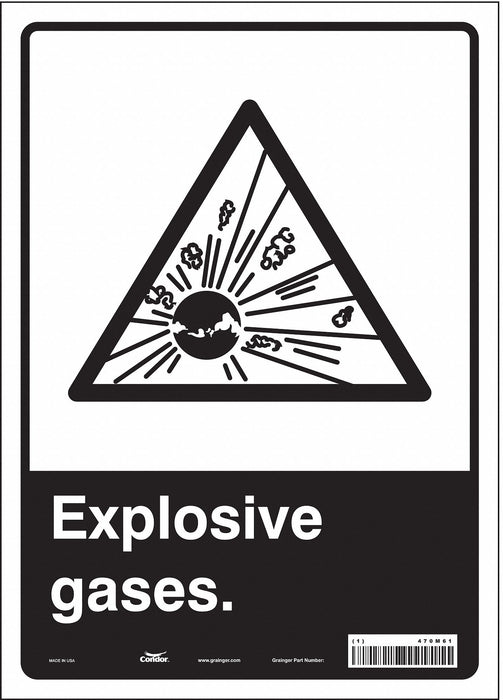 Safety Sign 14 in x 10 in Vinyl