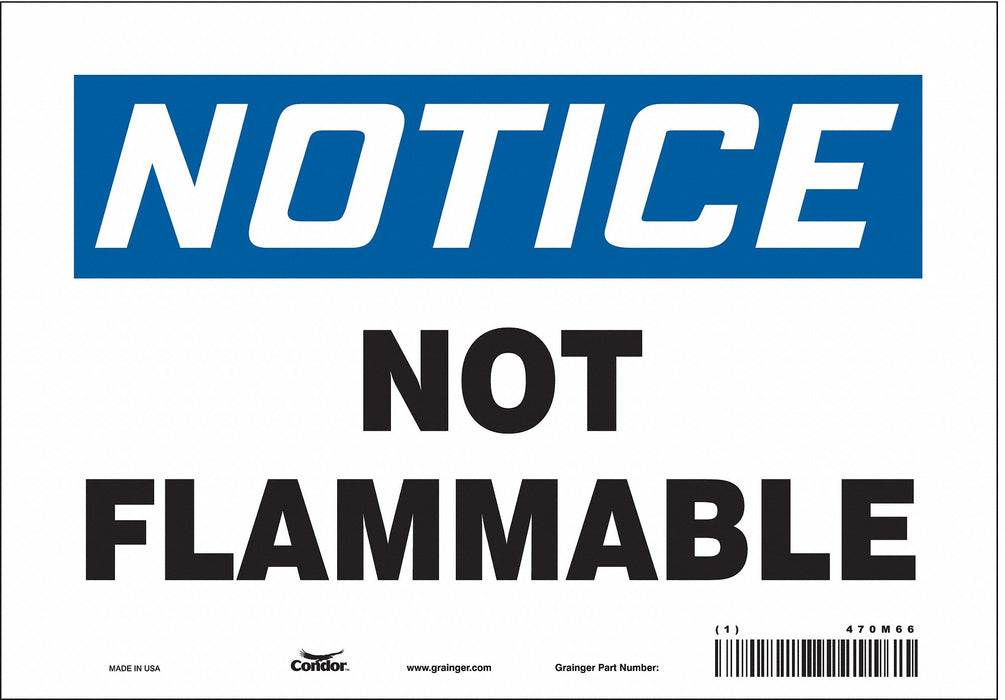 Safety Sign 7 in x 10 in Vinyl