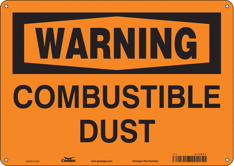 Safety Sign 10 in x 14 in Aluminum