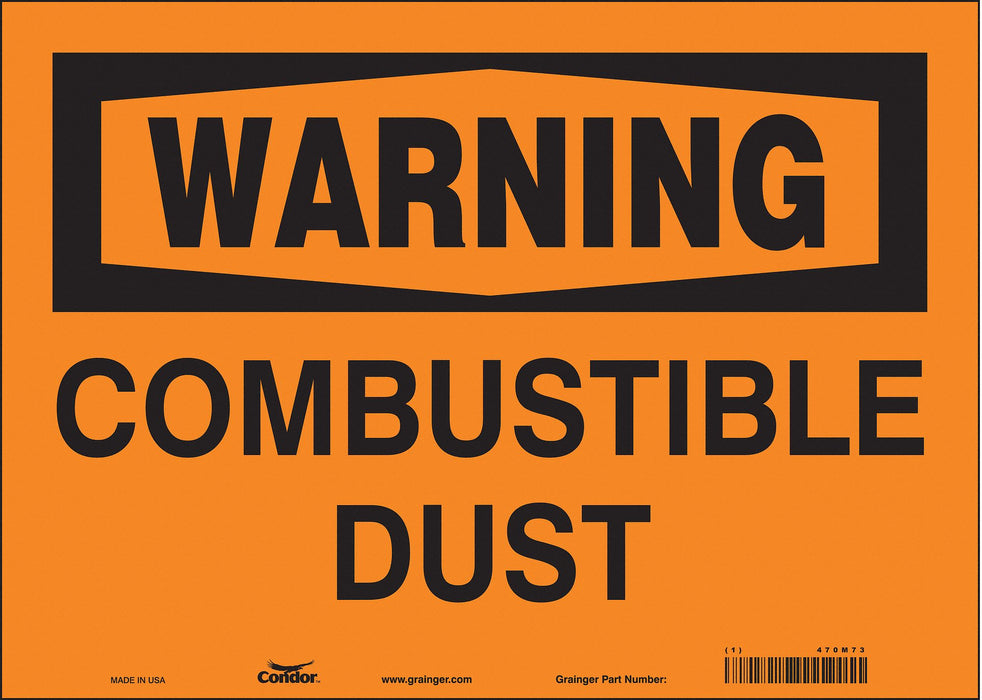 Safety Sign 10 in x 14 in Vinyl