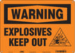Safety Sign 10 in x 14 in Aluminum