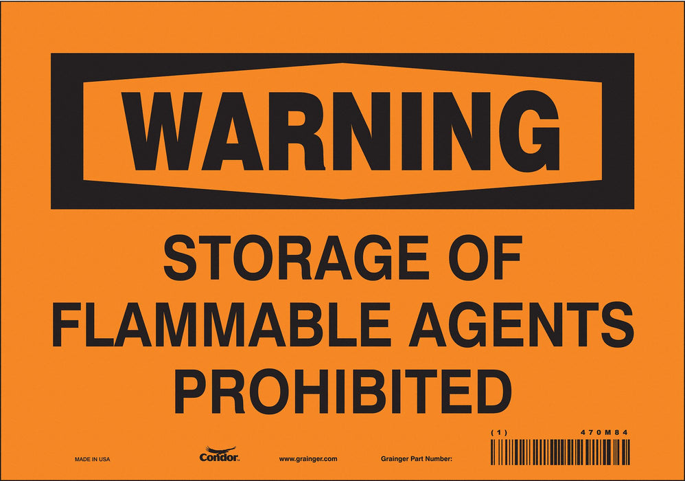 Safety Sign 7 in x 10 in Vinyl