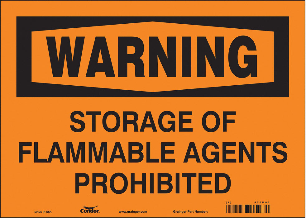 Safety Sign 10 in x 14 in Vinyl