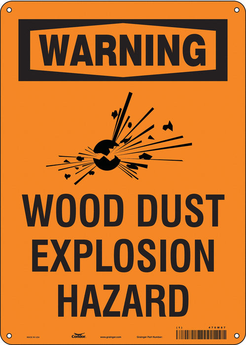 Safety Sign 14 inx10 in Aluminum