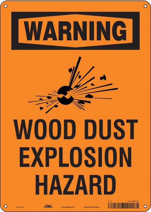 Safety Sign 14 in x 10 in Polyethylene