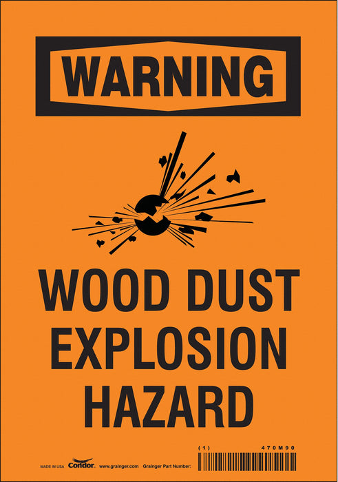 Safety Sign 10 inx7 in Vinyl