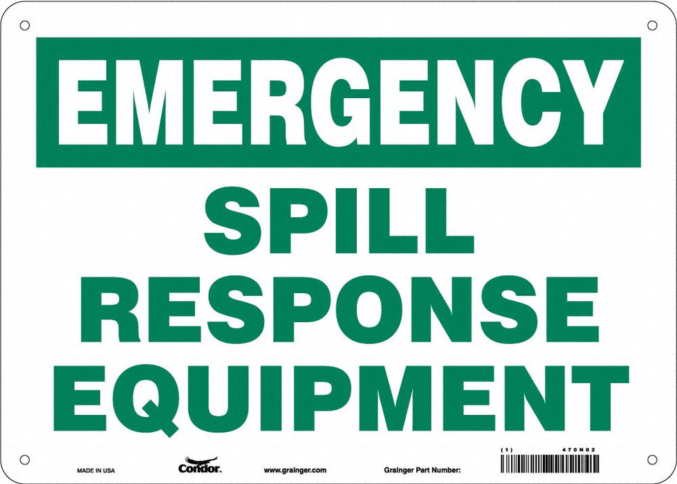 Safety Sign 10 in x 14 in Aluminum