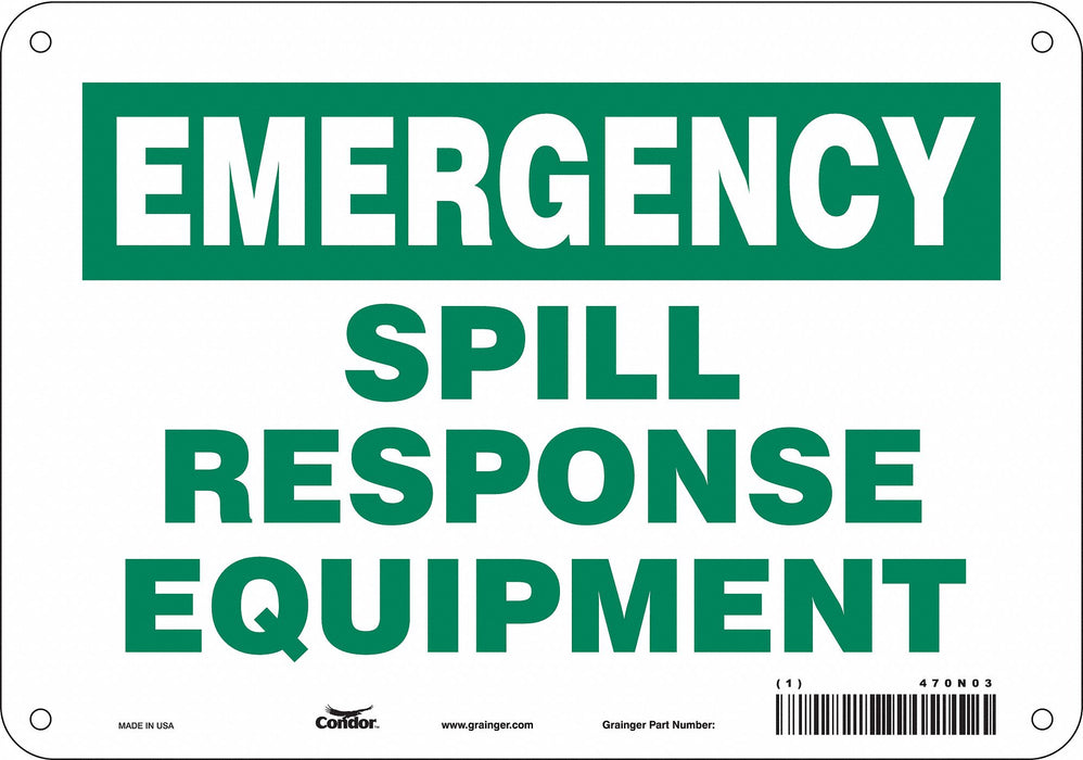 Safety Sign 7 in x 10 in Polyethylene