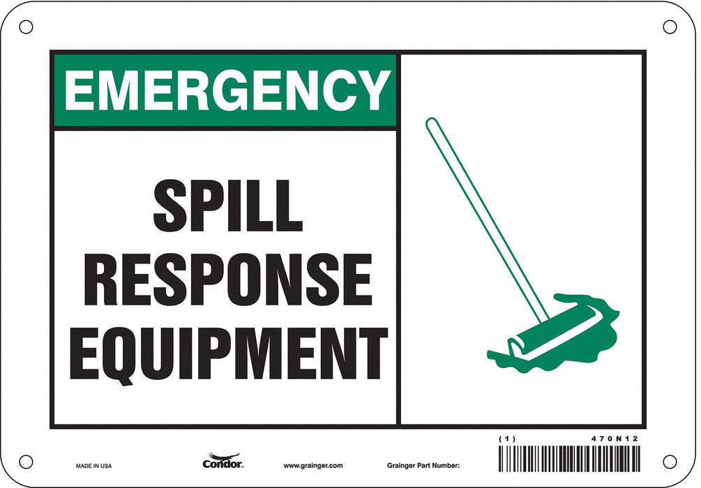 Safety Sign 7 in x 10 in Polyethylene