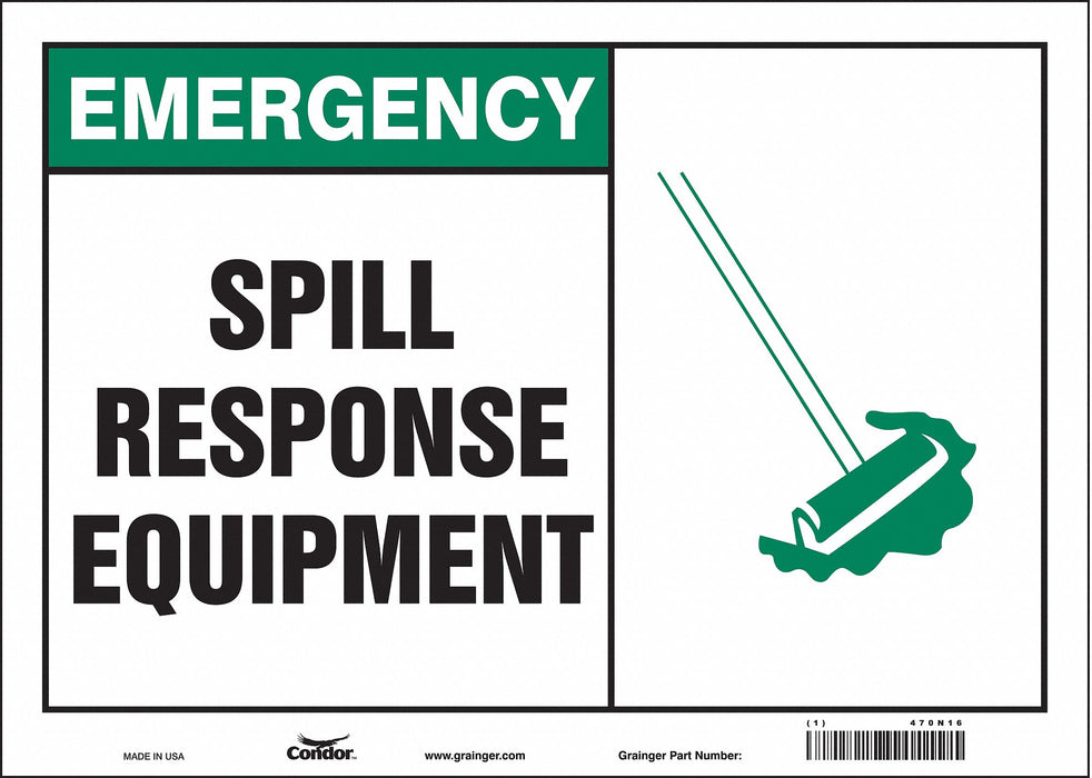 Safety Sign 10 in x 14 in Vinyl