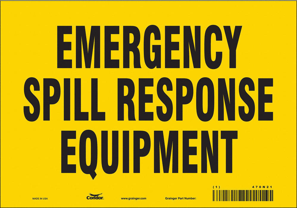 Safety Sign 7 in x 10 in Vinyl