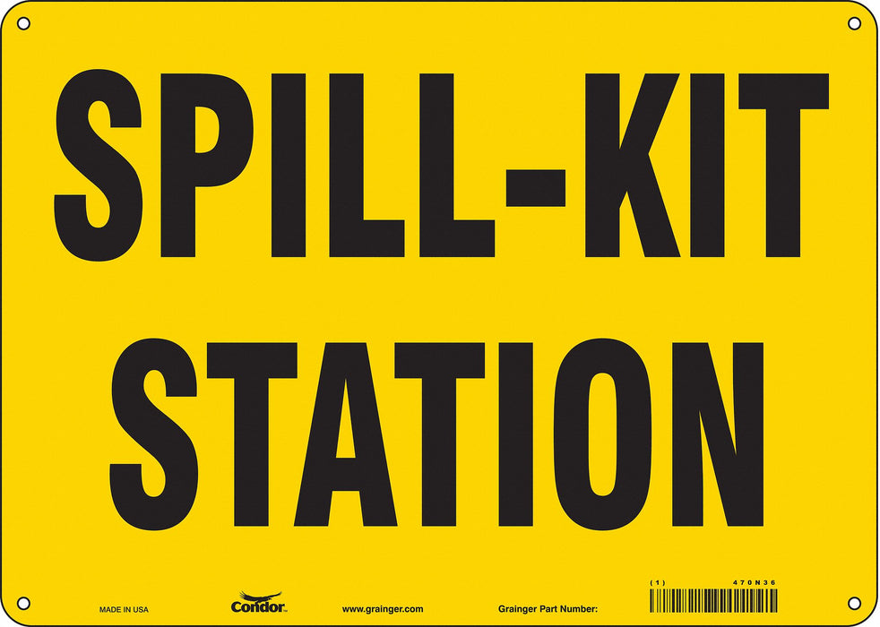 Safety Sign 10 in x 14 in Aluminum