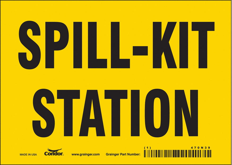 Safety Sign 5 in x 7 in Vinyl