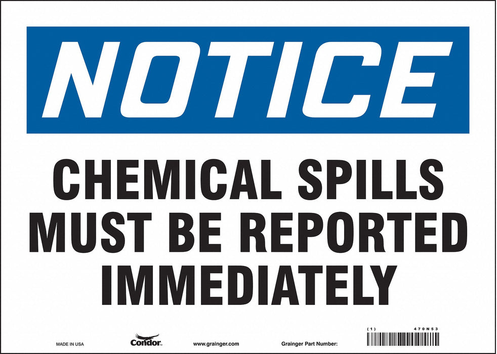 Safety Sign 10 in x 14 in Vinyl