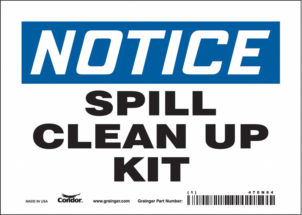 Safety Sign 5 in x 7 in Vinyl