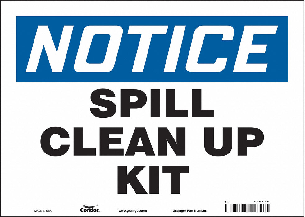 Safety Sign 10 in x 14 in Vinyl