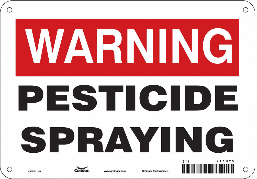 Safety Sign 7 in x 10 in Aluminum