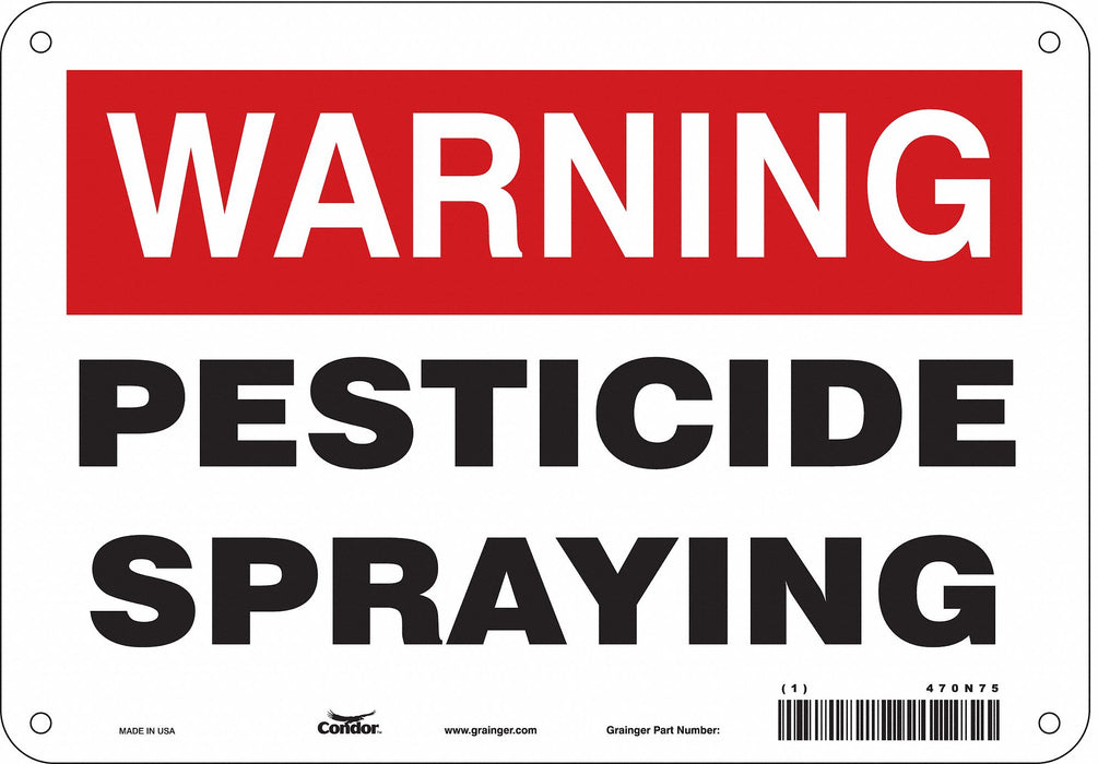Safety Sign 7 in x 10 in Polyethylene