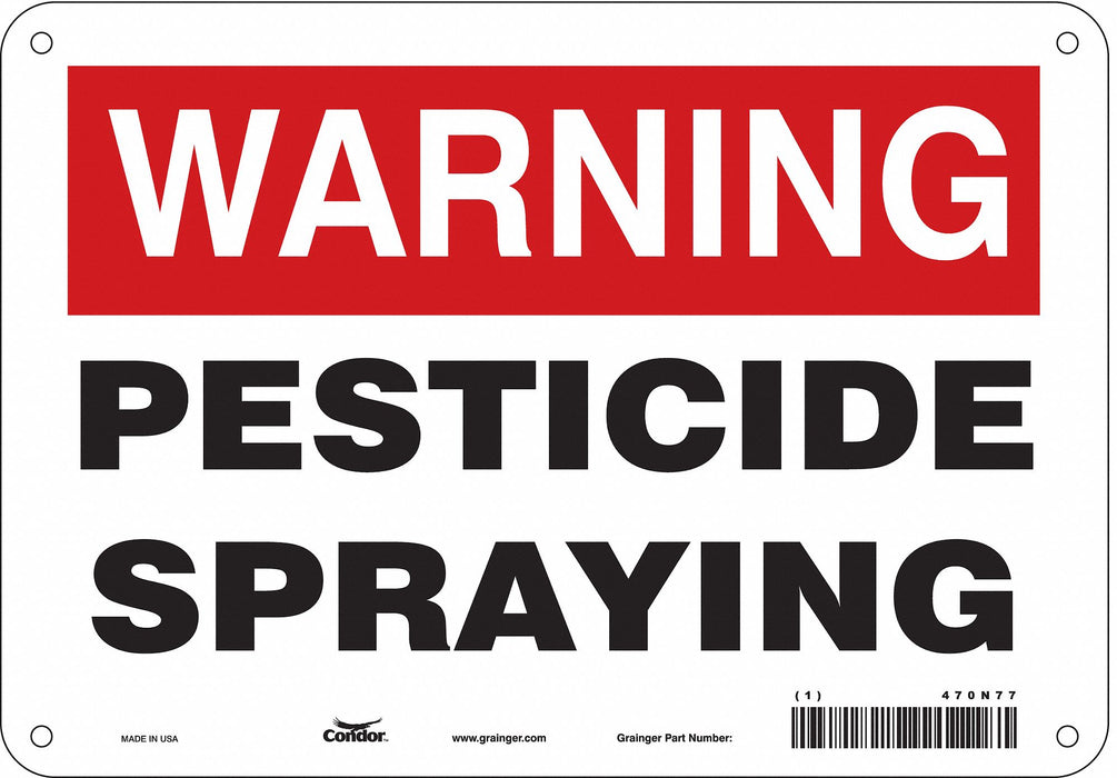 Safety Sign 7 in x 10 in Vinyl