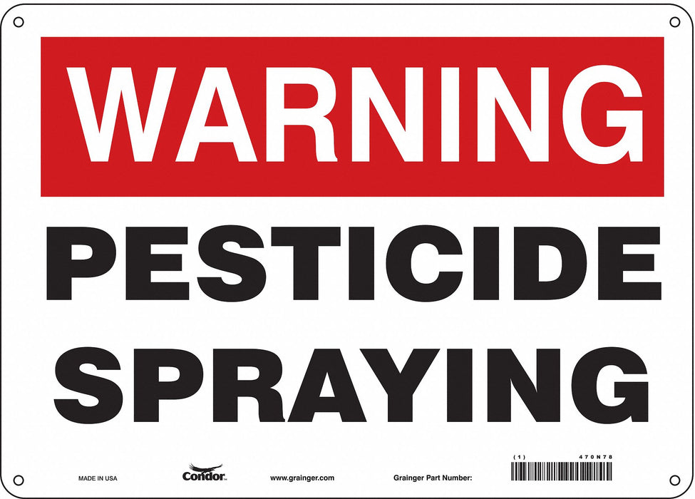 Safety Sign 10 in x 14 in Vinyl