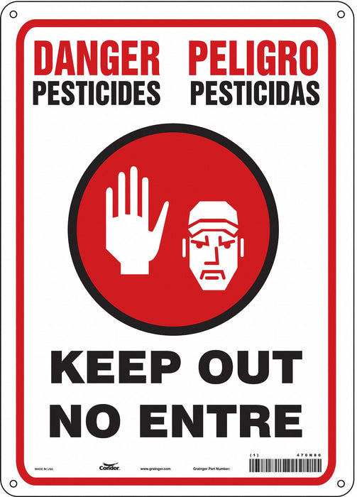 J8483 Safety Sign 14 inx10 in Aluminum