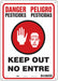 J8483 Safety Sign 14 inx10 in Aluminum