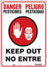 J8483 Safety Sign 20 in x 14 in Aluminum