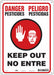J8483 Safety Sign 14 in x 10 in Vinyl
