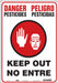 J8483 Safety Sign 20 inx14 in Vinyl
