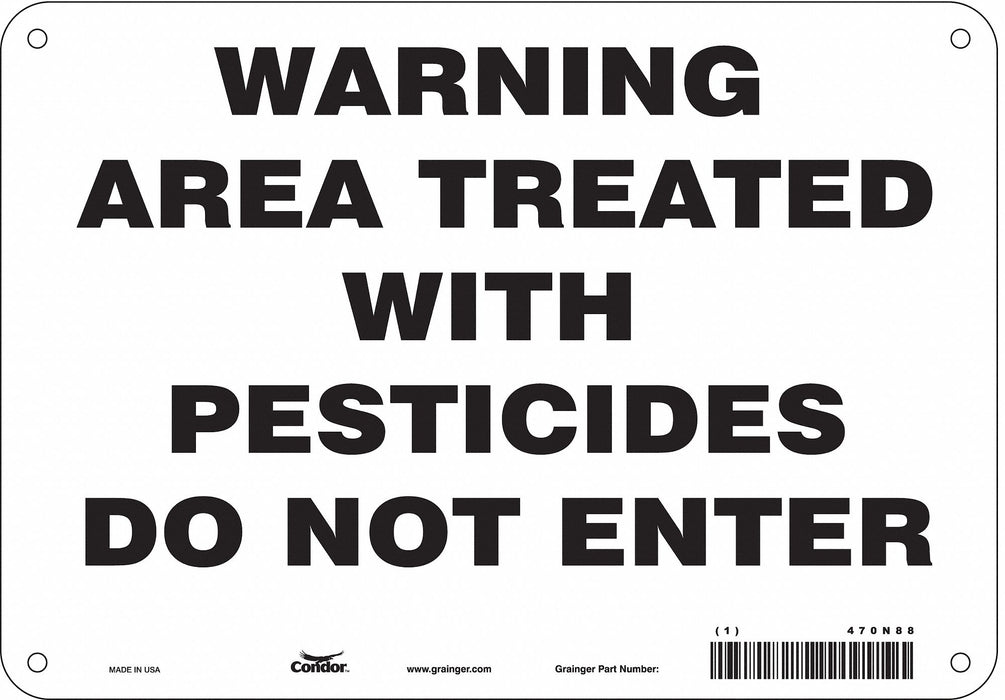 Safety Sign 7 in x 10 in Aluminum