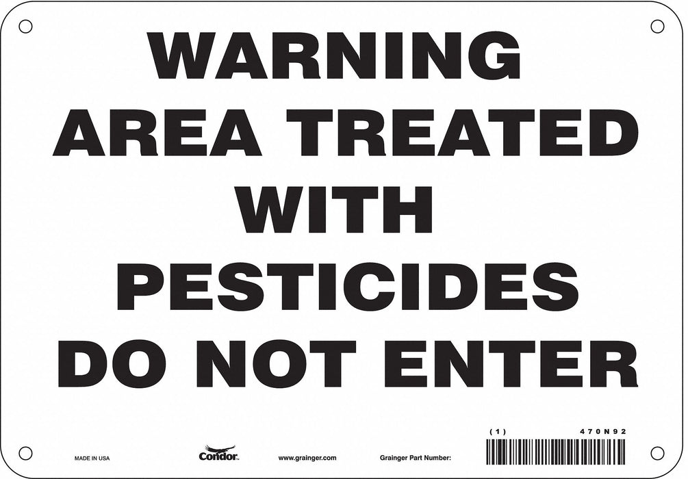 Safety Sign 7 in x 10 in Vinyl