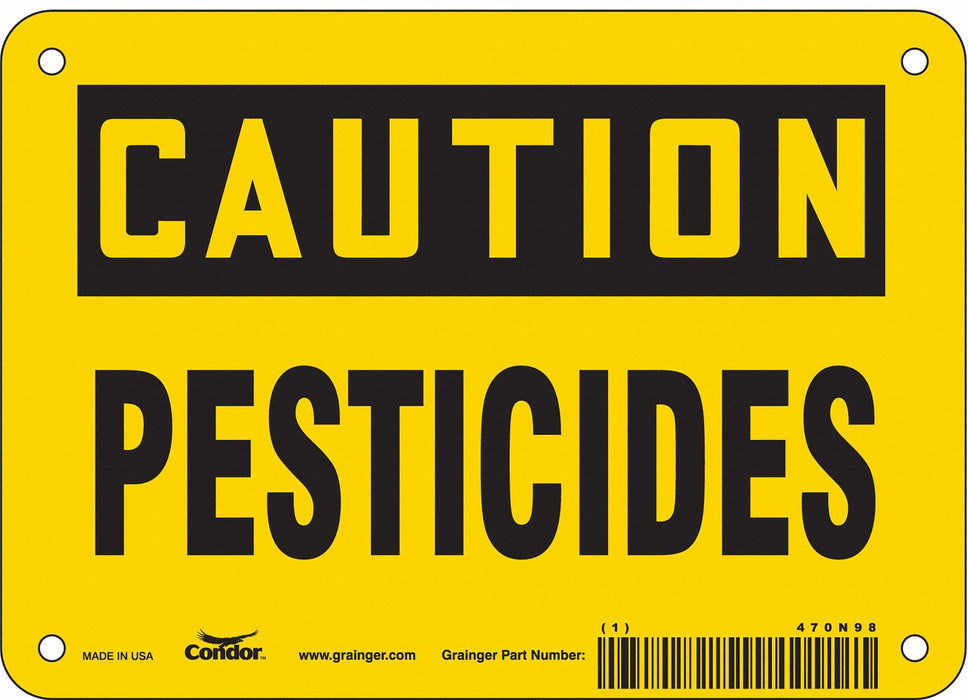 Safety Sign 5 inx7 in Vinyl