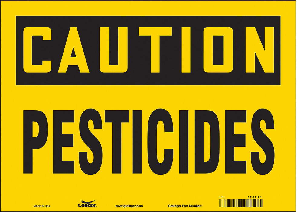 Safety Sign 10 inx14 in Vinyl