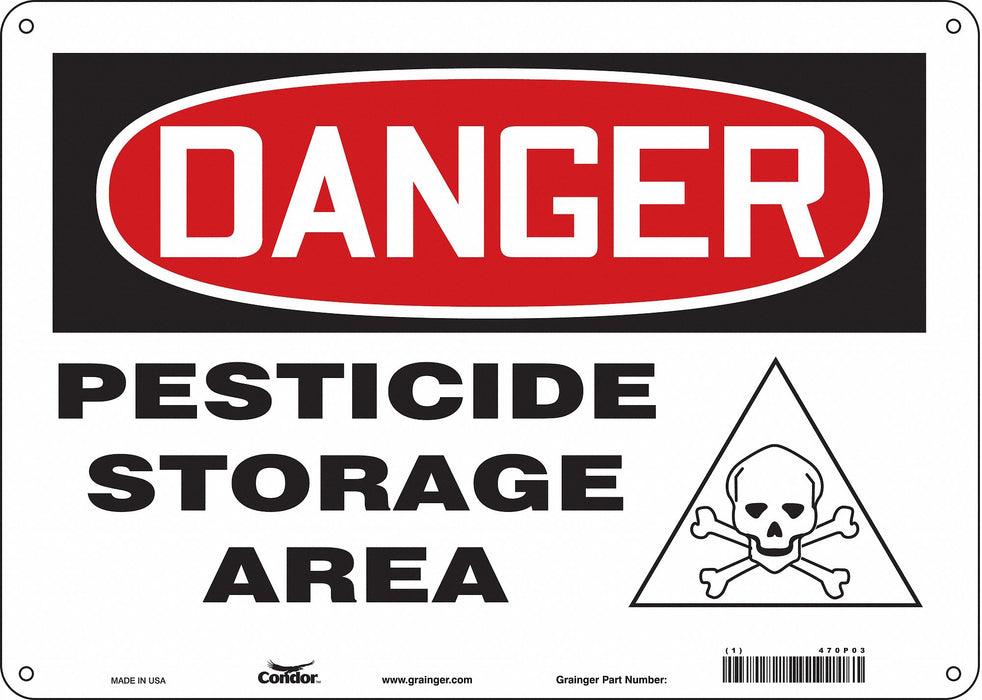 Safety Sign 10 inx14 in Aluminum