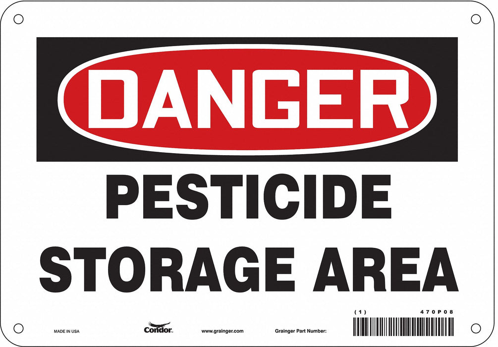 Safety Sign 7 in x 10 in Aluminum