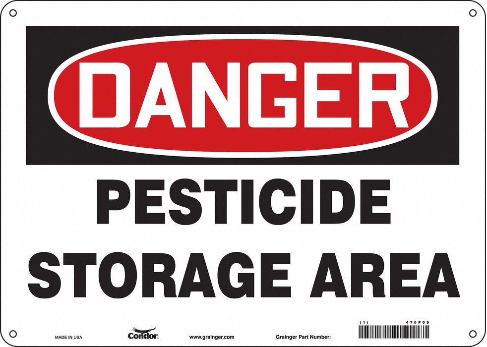 Safety Sign 10 inx14 in Aluminum