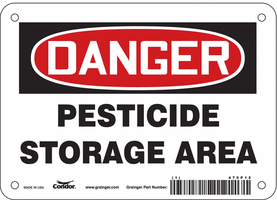 Safety Sign 5 in x 7 in Vinyl