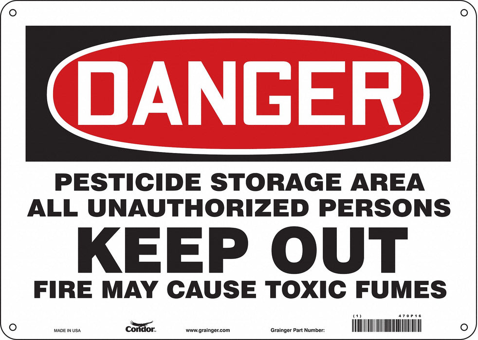Safety Sign 10 inx14 in Aluminum